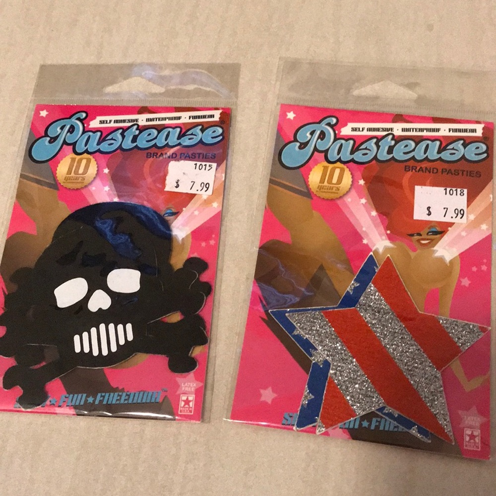 Skulls and Glitter Stars Pasties